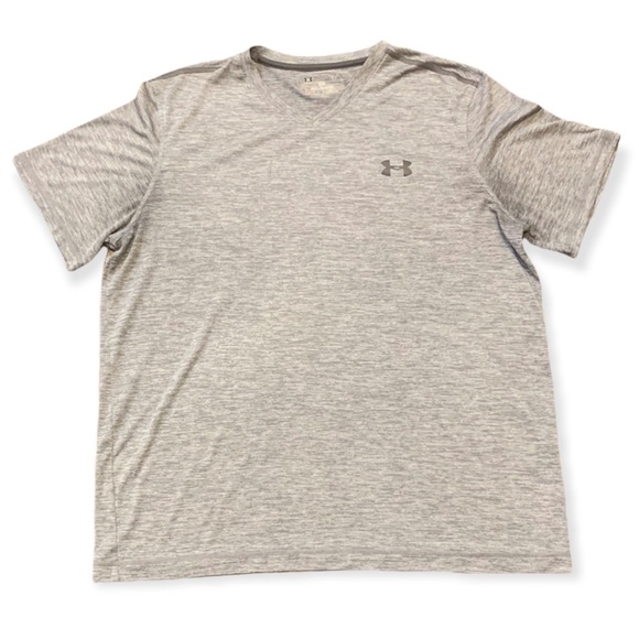 Under Armour Other - Under Armour HeatGear Short Sleeve V-Neck Gray Size L
